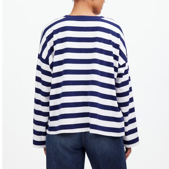 Madewell Oversized Long-Sleeve Crewneck Tee - Picture 3 of 10
